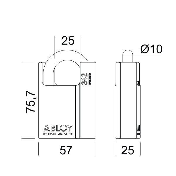 Shrouded ABLOY Padlock